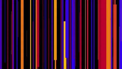 4k Vertical Strip Moving Abstract Background Seamless Loop - Multi Colors Stock Footage 143280726