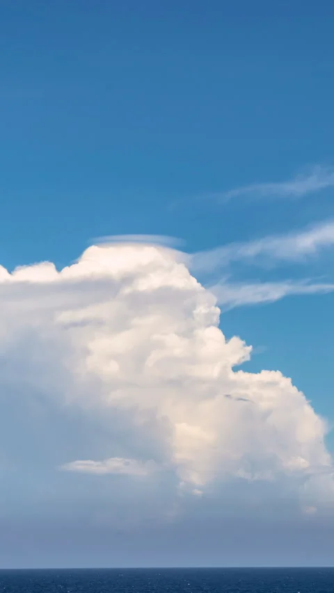 4K Vertical: Time-lapse with clouds in the sky Stock Footage 265768527