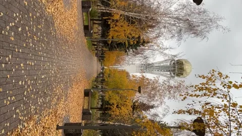 4K vertical video from Baiterek Monument in Astana Stock Footage 220686614