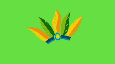 4k vertical video of carnaval hat design. Stock Footage 206051874