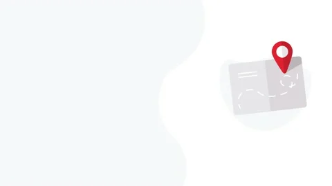 4k vertical video of cartoon map pin on white background. Stockbeeldmateriaal 229974138