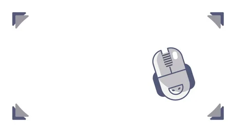 4k vertical video of cartoon mouse on white background. 库存影片 219328789
