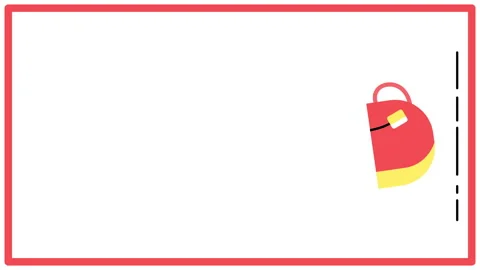 4k vertical video of red cup with teabag in flat style on white background. Stock Footage 166957726