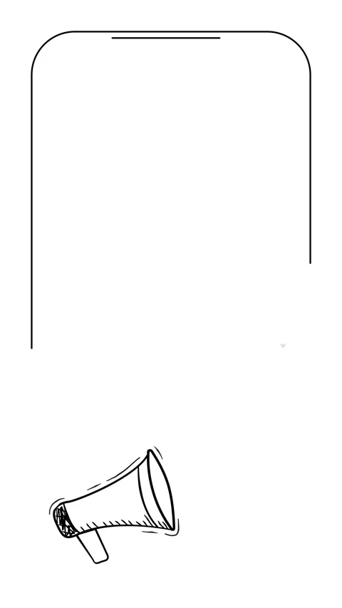 4k vertical video of rockets flying from public speaker in doodle style. 库存影片 187453529