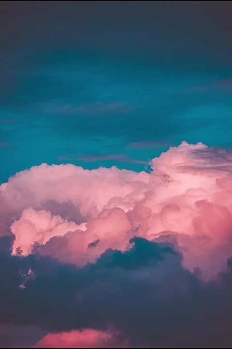 4k Vertical Video Sky Time Lapse. Fantasy Concept. Fluffy Pink Clouds. Amazing Stock Footage 275824353