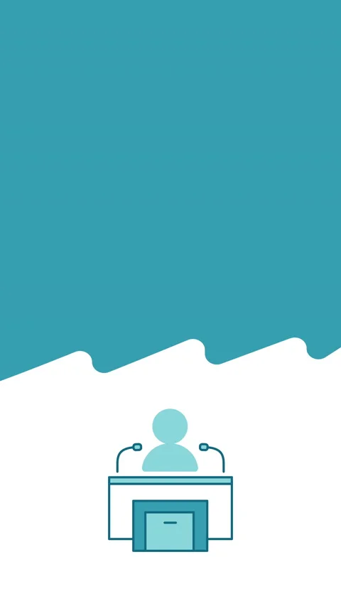 4k vertical video of speech icon in flat style on white background. Stock Footage 179065287