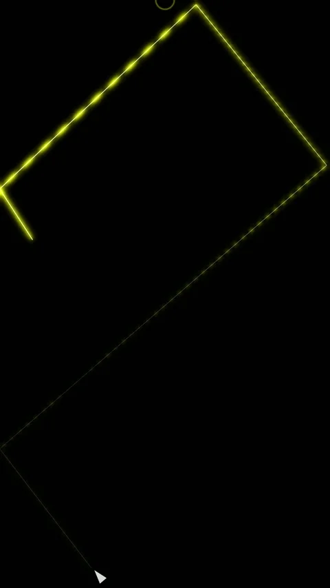 4K Vertical Yellow Laser Beam Bounce Loop Stock Footage 336166009