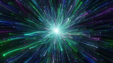 4K Vibrant Abstract Light Burst Multicolored Motion Graphics Background 库存影片 339275323