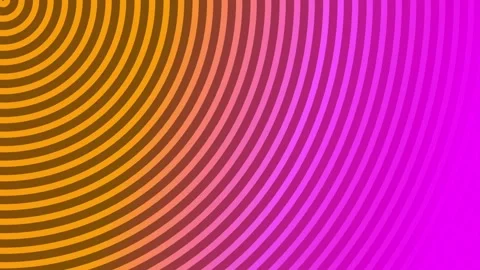 4K Vibrant Orange Magenta Concentric Rings Abstract Motion Background Loop Stock Footage 340467661