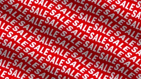 4k vibrant red pattern of Sale text wave, for advertising, promotions Stock-Footage 333457681