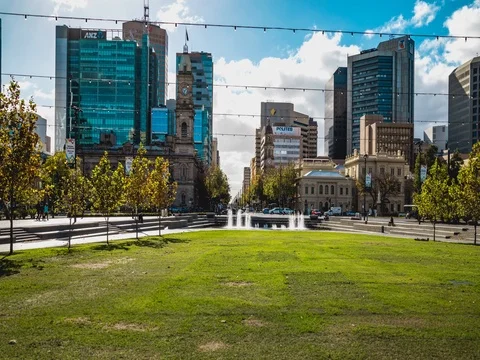 4K Victoria Square Hyperlapse Stock Footage 76970213