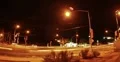 4K Video 30p - Night time traffic at intersection subtle lightning 4k or 4k+ Resolution