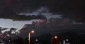 4K Video 30p Thunderhead clouds leave quickly at dusk to dark over the mountains 4k or 4k+ Resolution
