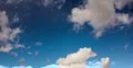 4K video 30p v2 Winter clouds puff in a crisp deep blue sky in timelapse 4k or 4k+ Resolution