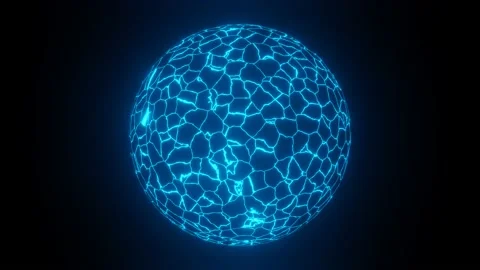4K video of a 3d render wired frame plasmasphere. Stock Footage 137372180