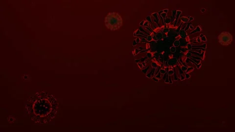 4K video, 3d rendering Coronavirus, COVID-19, 2019-ncov, Virus Cells animation b Stock Footage 234046347
