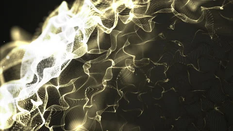 4k video of abstract digital background with cybernetic particles. Stock Footage 143106747