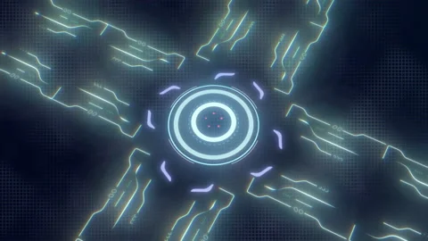 4k video of abstract digital technology background. Stock Footage 212333710