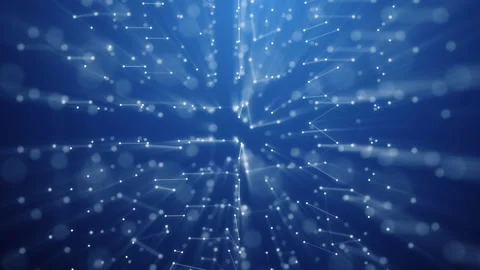 4k video of abstract plexus background with connected lines and dots. Video stock 142580822