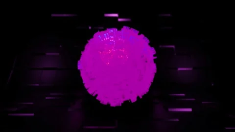 4K video of abstract sci-fi object moving and changing shape. Stock Footage 152063077