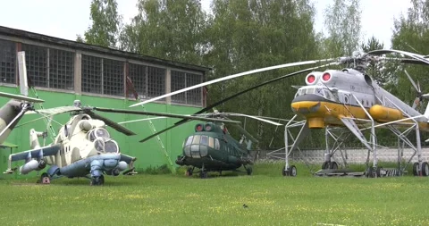 4K video of air forces museum in summer time Stock Footage 155683390