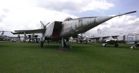4K video of air forces museum in summer time Stock Footage 155683623