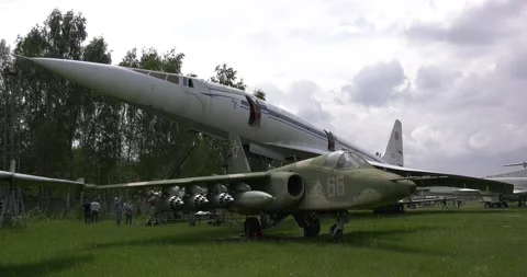 4K video of air forces museum in summer time Stock Footage 155683624
