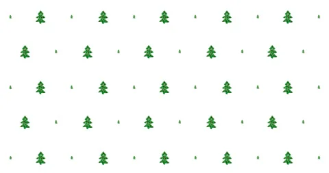 4k Video with Alpha Channel. Loopable Pattern with Clay Christmas tree Stock Footage 111736538