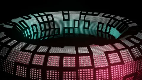 4K video animation of 3d abstract object. Stock Footage 148402543
