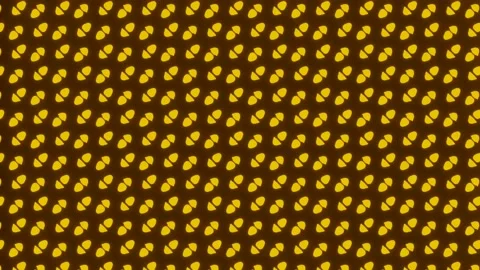 4K video animation of an abstract unique yellow background pattern or texture. Stock Footage 148402553