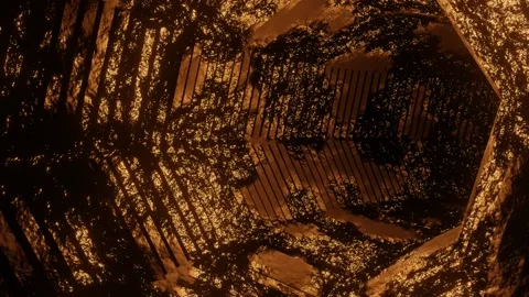 4K video animation of forward-moving inside a tunnel or cave. Stock Footage 141202510