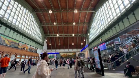 4K Video – Basel SBB Train Station View – June 14, 2024 Stock Footage 306014609