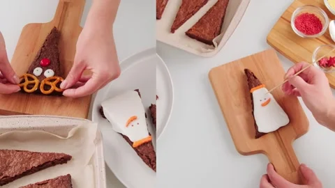 4K Video Beautiful Hands Preparing Fresh Healthy Food Close Up Shot Video stock 330477900