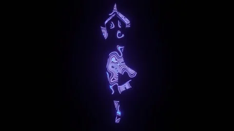 4K video of beautiful texture or pattern formation on the yoga human body shape Stock Footage 271273860