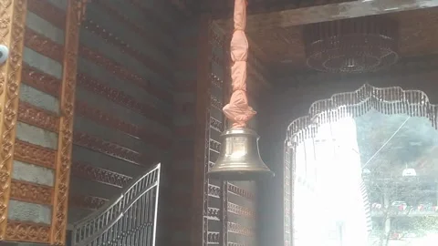 4K Video of a bell in a temple. Stock Footage 331700572