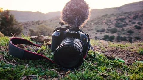 4k video for a camera in front of the sunset on the mountains Stock Footage 130578187