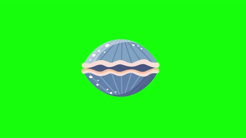 4k video of cartoon blue shell design. Stockbeeldmateriaal 224839126