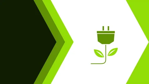 4k video of cartoon eco socket and plug electricity icon. Stock Footage 160850901