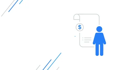 4k video of cartoon financial document with dollar sign. Video stock 165042273