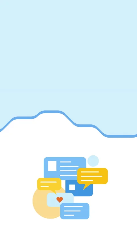 4k video of cartoon messages design on white background. Stock Footage 221914853