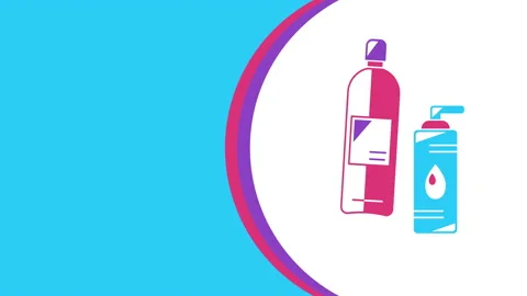 4k video of cartoon soap in flat design. Stock Footage 169010584