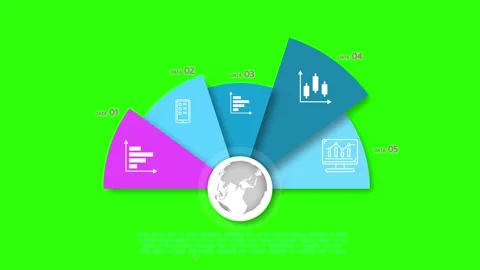 4K Video of Circle Charging Animation on Green Background Stock Footage 289809014