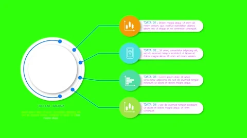 4K Video of Circle Charging Animation on Green Background Vídeo Stock 289809044