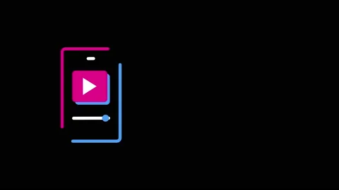 4k video of comic phone sketch with button play. Stock Footage 161104732