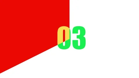 4K Video Countdown. 10 to 0 animation with glowing edges on background. Stock Footage 263046111