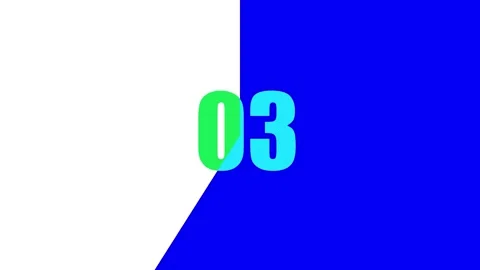 4K Video Countdown. 10 to 0 animation with glowing edges on background. Stock Footage 263046119