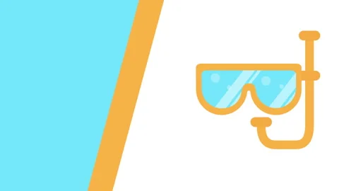 4k video of creative scuba diving goggles. Stock Footage 157648440