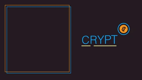 4k video of crypto black background design. Stock-Footage 176969178