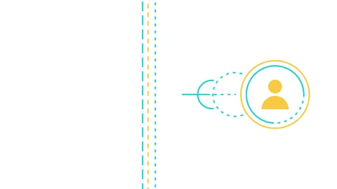 4k video of crypto design element in yellow and blue. Stock-Footage 194493641