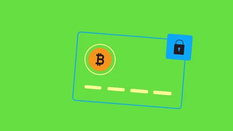 4k video of cryptocurrency card background design. Stockbeeldmateriaal 171348817
